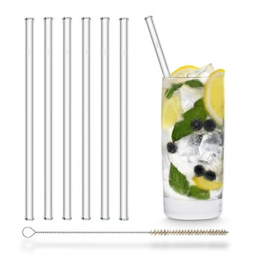 24 Pack, HIGHLY Transparent Reusable Plastic Straws With 4