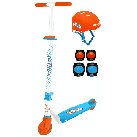 Halo 2 Wheel Scooter Combo Set - Xtreme Sour Orange - Scooter, Helmet and Pad Sets - Unisex