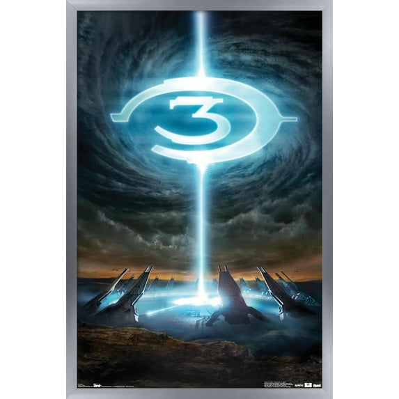 Halo 3 - Logo Wall Poster, 14.725" x 22.375" Framed