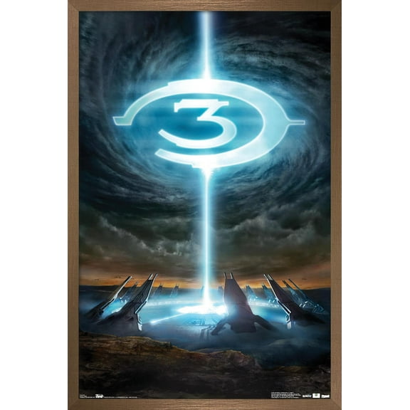 Halo 3 - Logo Wall Poster, 22.375" x 34", Framed