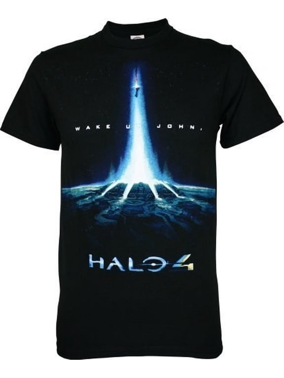 Halo 4: Portal and Logo Men's T-Shirt, Black, XX-Large