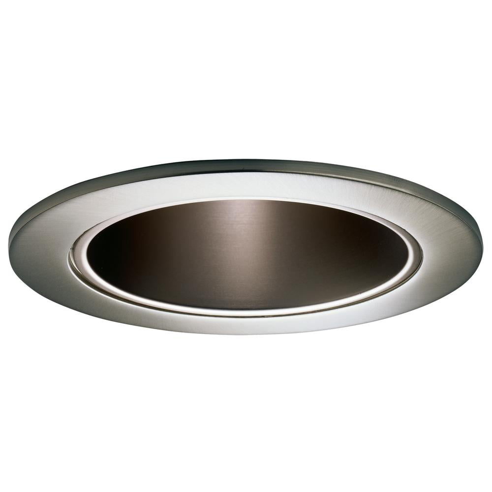 Satin Nickel 4-Inch Recessed Ceiling Light Reflector Trim