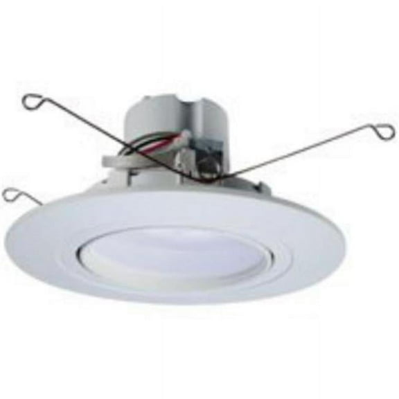 Halo 5 Inch LED Recessed Light Selectables RA56069S1EWHR - Adjustable Eyeball - White