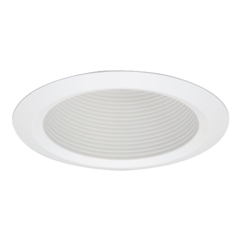 White 5-Inch Aluminum Recessed Baffle Trim
