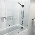thumbnail image 1 of Halo 51 in x 58 in Glass Bathtub Shower Door - Glass Hinge, 1 of 7