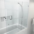 thumbnail image 1 of Halo 51 in x 58 in Glass Bathtub Shower Door - Glass Hinge, 1 of 7
