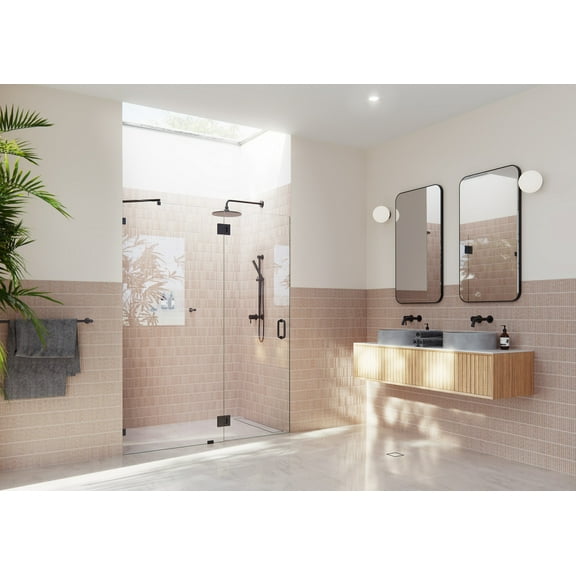 Halo 59.5 in. x 78 in. Glass hinged Glass Shower Enclosure