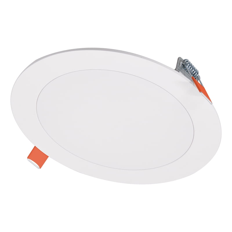 White 6-Inch Matte LED Canless Recessed Downlight