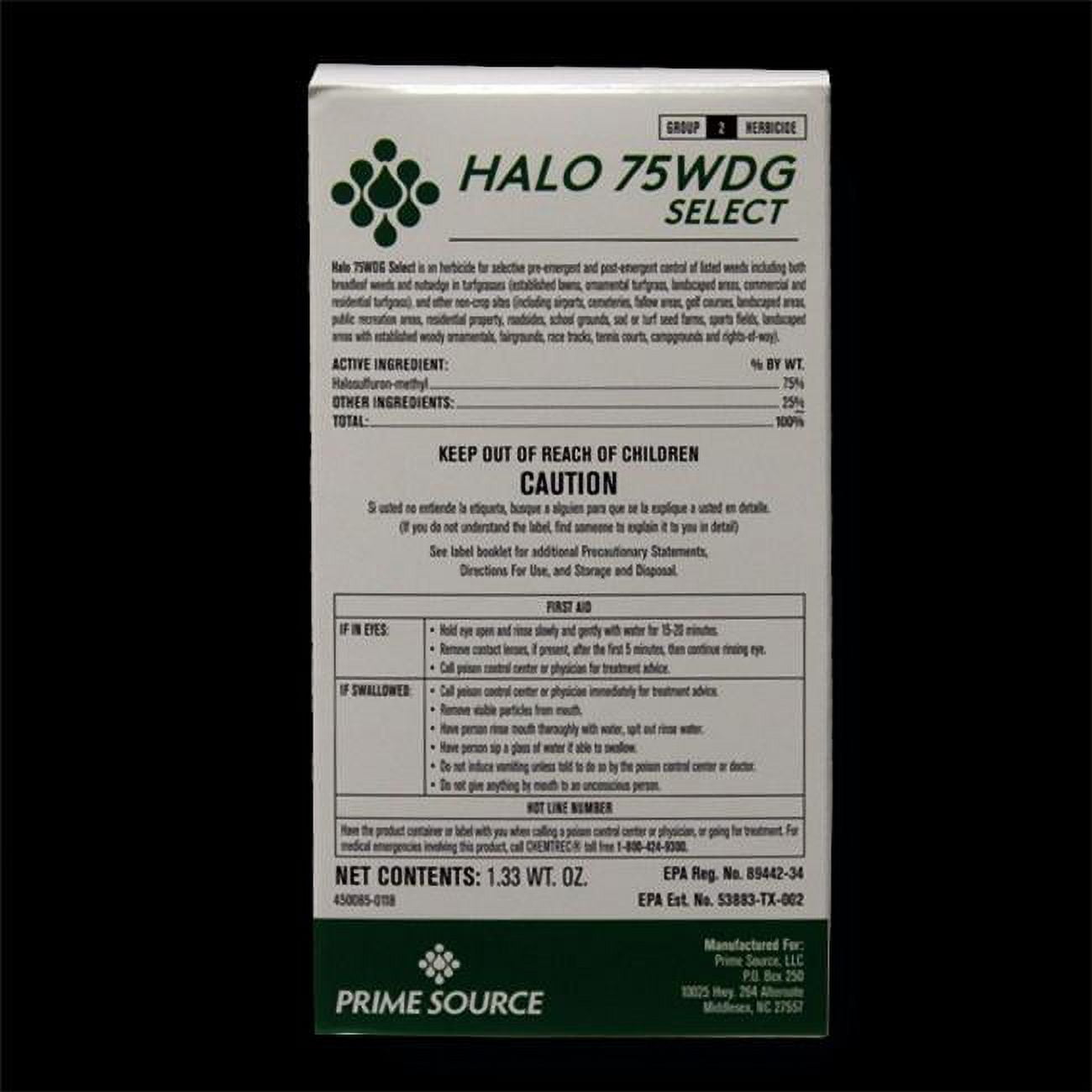 Halo 75 WDG Select Herbicide (Sedgehammer)