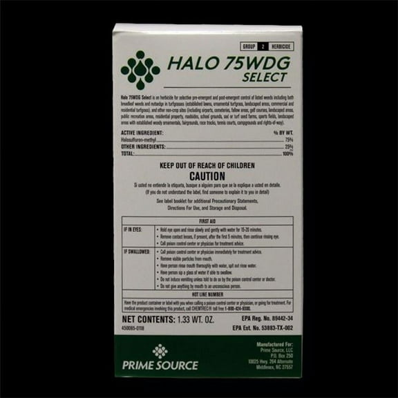 Halo 75 WDG Select Herbicide (Sedgehammer)
