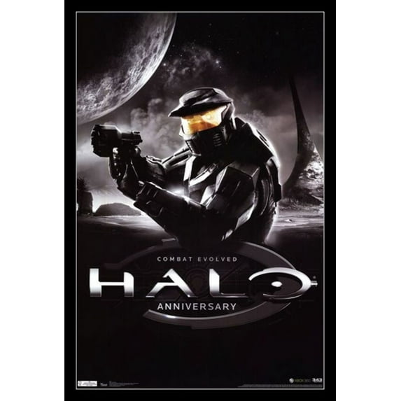 Halo - Anniversary Laminated & Framed Poster Print (24 x 36)