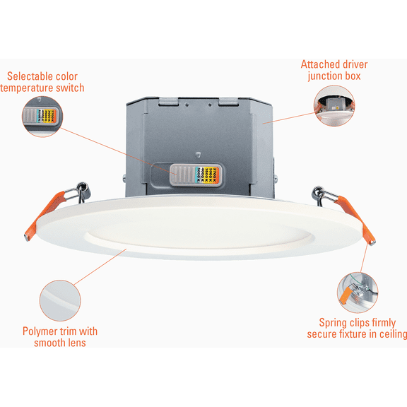 Halo CJB Canless LED Downlight - Single Pack Residential Use, Standard Application
