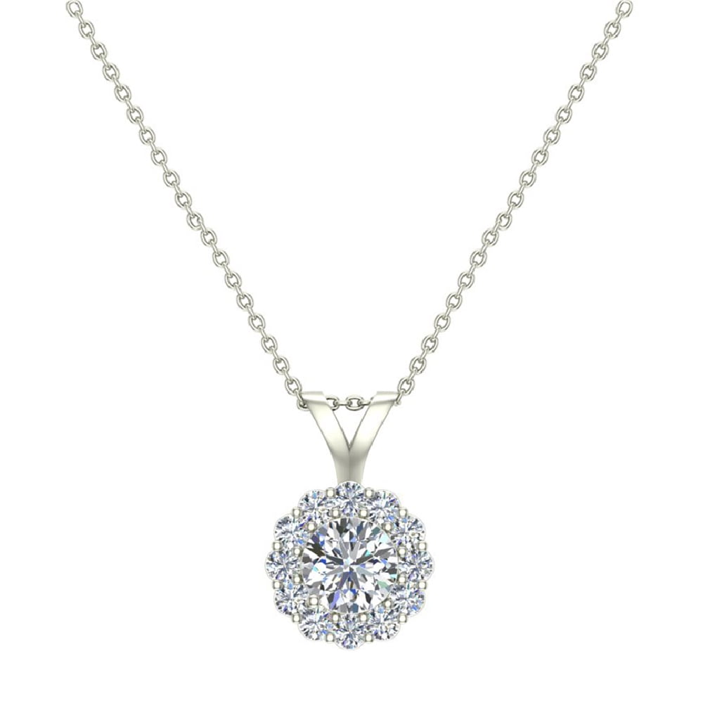 18K White Gold Bezel Strand 18 in. Diamond Necklace (2/3 ct. tw) - Brilliant  Earth