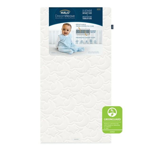 Halo® Dreamweave® Breathable Crib Mattress, DualSided for Infant and