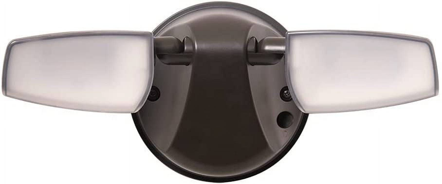 Bronze Twin Head LED Outdoor Security Flood Light, 1420 Lumens