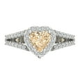 thumbnail image 1 of Halo Engagement Ring for Women - 1.49ct Natural Morganite in 14K White Gold Promise Ring, 1 of 8