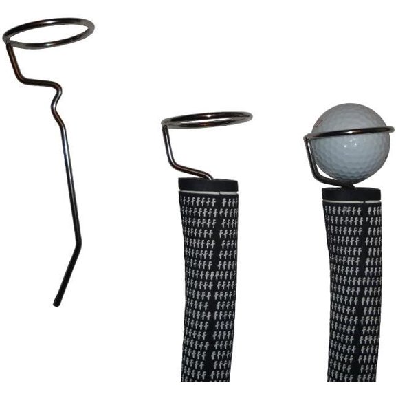 Halo Golf Ball Retiever Pick Up Grabber for End of Putter Golf Club Holder Pick Up Flag Pick Up and Divot Tool