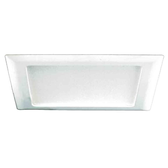HALO 10P 9" Recessed Ceiling Light Square Trim with Glass Albalite Lens, White