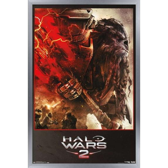 Halo: Halo Wars 2 - Face-Off Wall Poster, 14.725" x 22.375", Framed