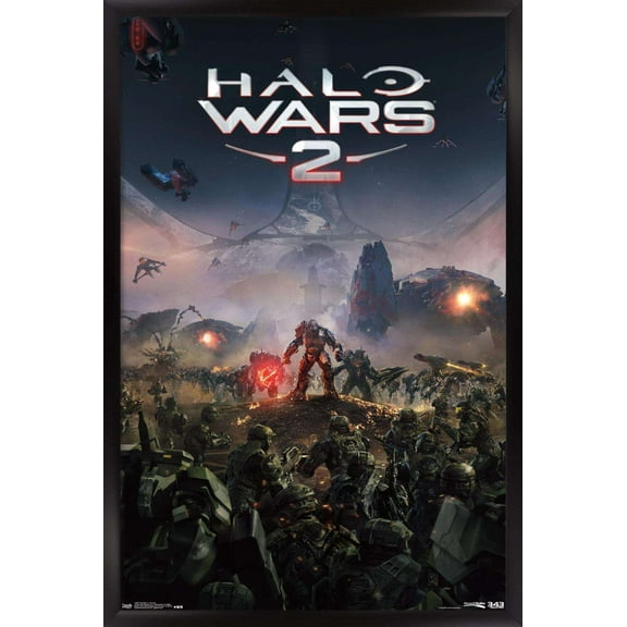 Halo: Halo Wars 2 - Key Art Wall Poster, 14.725" x 22.375", Framed