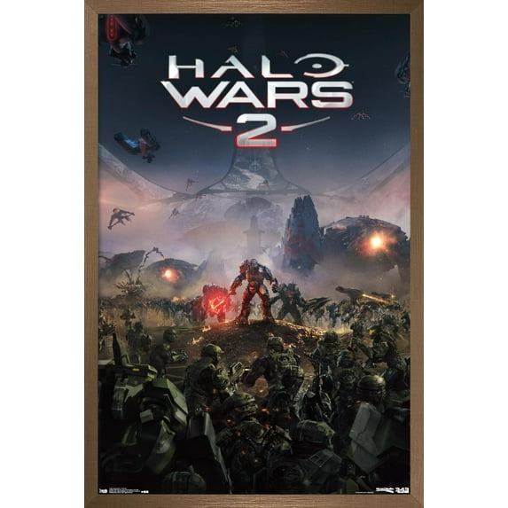Halo: Halo Wars 2 - Key Art Wall Poster, 14.725" x 22.375", Framed