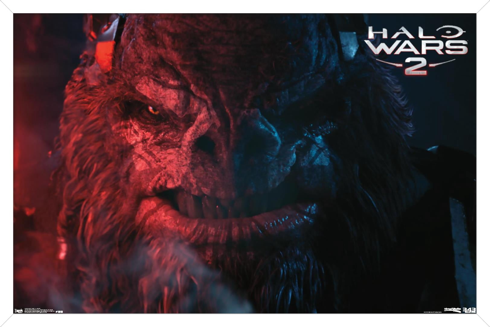 Halo: Halo Wars 2 - Villain Wall Poster, 14.725" x 22.375", Framed