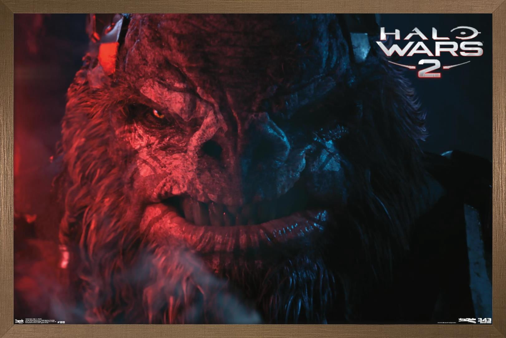 Halo: Halo Wars 2 - Villain Wall Poster, 14.725" x 22.375", Framed