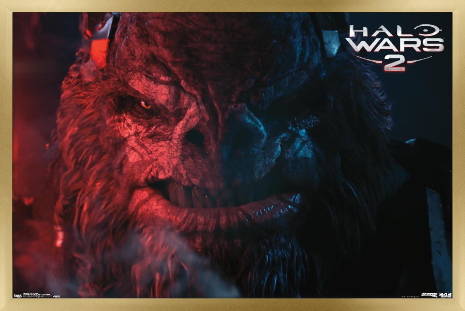 Halo: Halo Wars 2 - Villain Wall Poster, 14.725" x 22.375", Framed