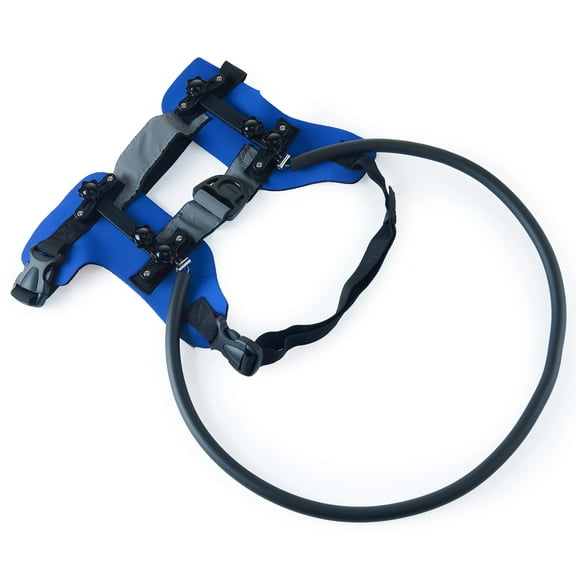 Halo Harness for Blind Dogs, Protective Dog Collar with Adjustable Strap, Blue Blind Dog Protection Halo, Comfortable, Lightweight, Ideal for Dogs 4-10kg, Neck Size 28-40cm