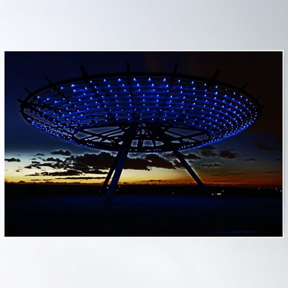 Halo, Haslingden Poster Wall Art, Modern Wall Decor For Living Room Bedroom, 8x12 UNFRAMED