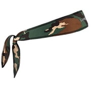 Halo Headband I Tie Version Sweatband - Camo Green