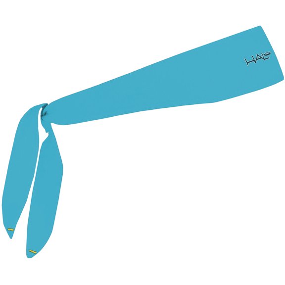 Halo Headband I Tie Version Sweatband - Mosaic Blue