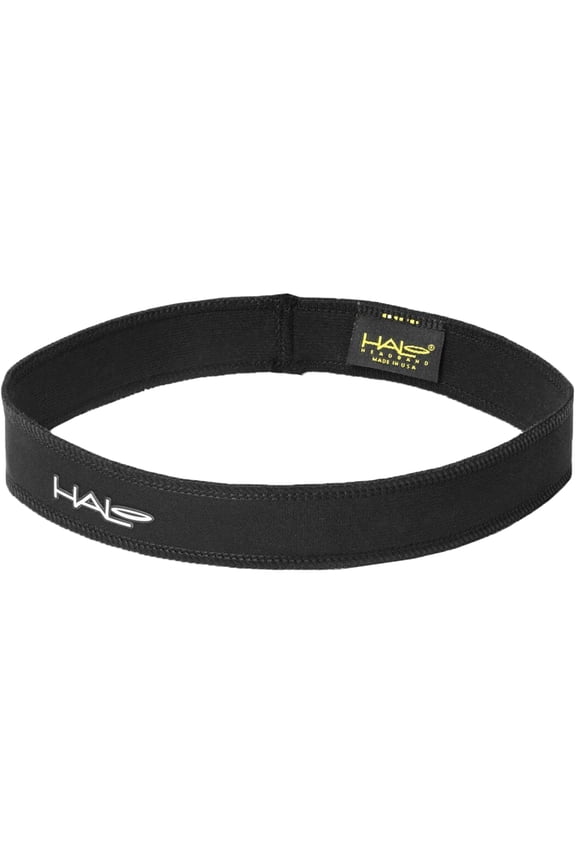 Slim 1" Wide Pullover Sweatband - Black