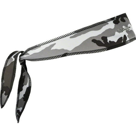 Halo Headband I Tie Version Sweatband - Camo Gray