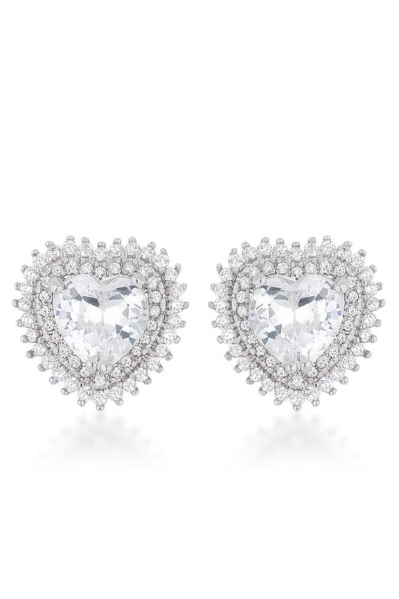 Halo Heart Earrings