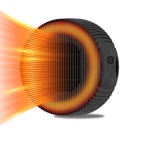 Plug-in Ceramic Space Heater with Timer, Wall Outlet Indoor Heater 700W / 328W, WindBillion HT04