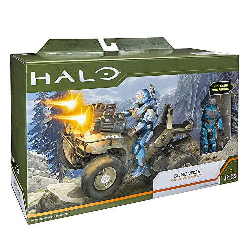 Halo Infinite Gungoose Spartan Action Figure World of Halo Scale Vehicle Rifle