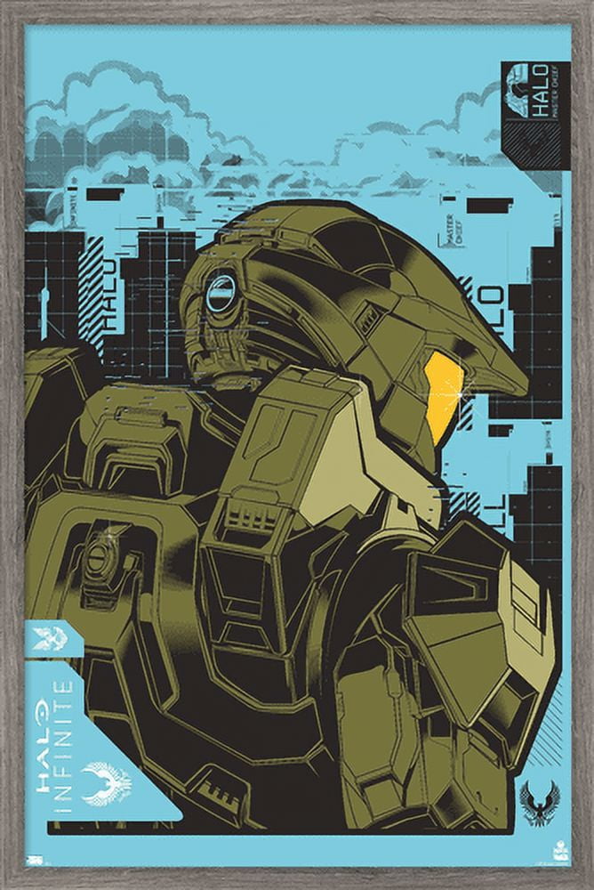 Halo Infinite - Icon Wall Poster, 14.725" x 22.375", Framed