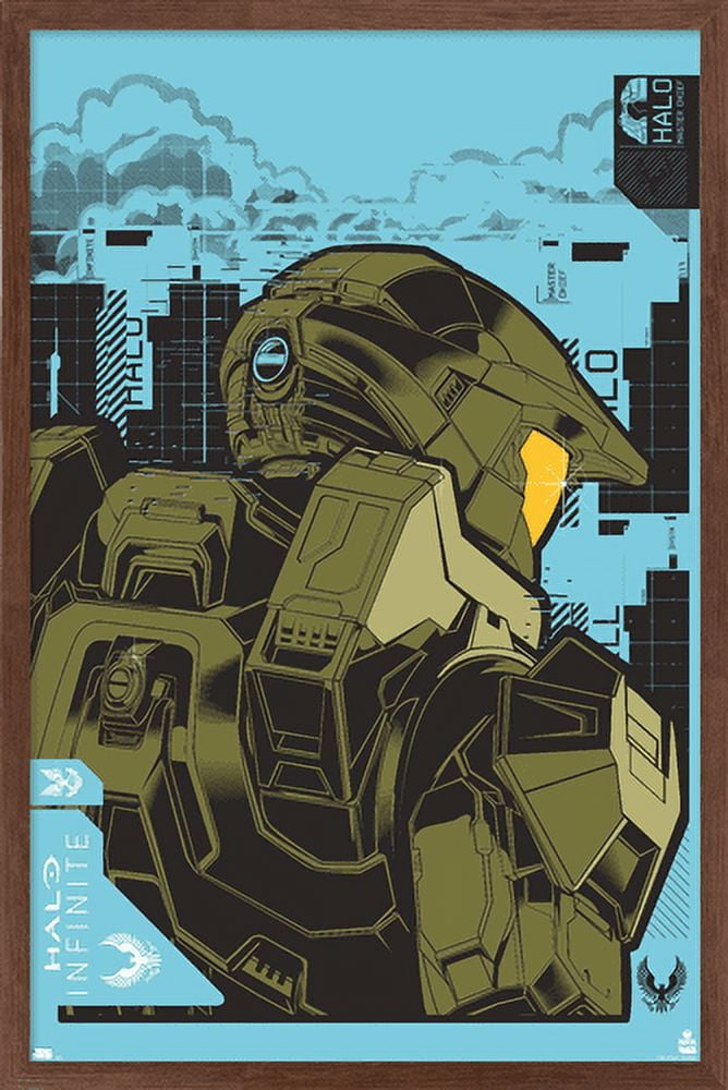 Halo Infinite - Icon Wall Poster, 14.725" x 22.375", Framed