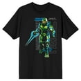 thumbnail image 1 of Halo Infinite Master Chief UNSC Logo Crew Neck Short Sleeve Men's Black T-shirt 
-Large, 1 of 4