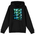 thumbnail image 1 of Halo Infinite UNSC Battle Vehicle Transformations Long Sleeve Black Adult Hooded Sweatshirt-6XLB, 1 of 4