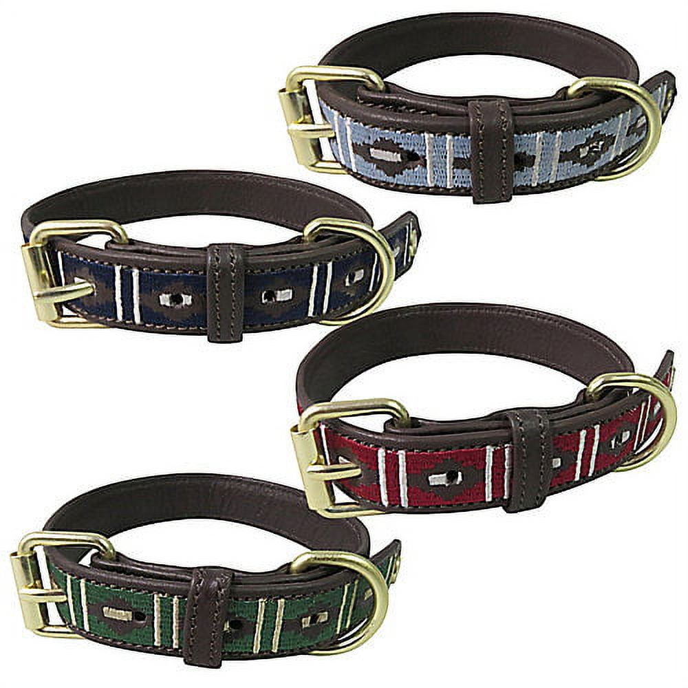 Two Tone Safari Leather Pet Collar