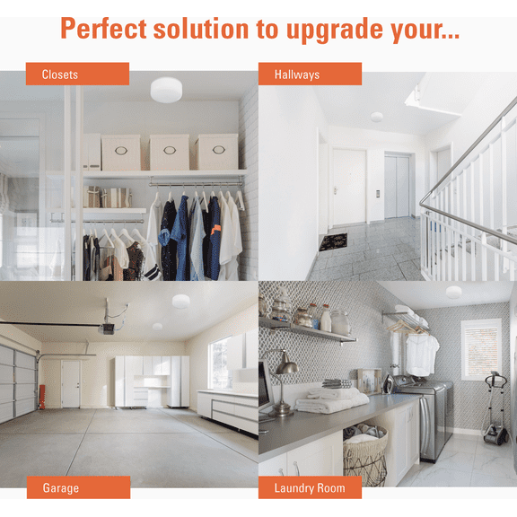 Halo LED Ceiling Light Fixture Retrofit Spin Light Kit - Single Pack Residential Use, Standard Application