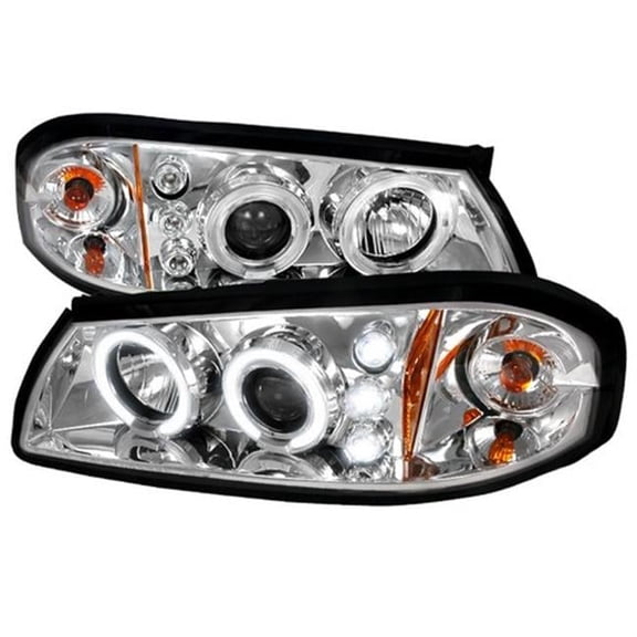 Halo LED Projector Headlights for 00 to 05 Chevrolet Impala