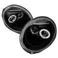 thumbnail image 1 of Halo LED Projector Headlights for 98 to 05 Volkswagen Beetle, Black - 10 x 19 x 22 in., 1 of 1