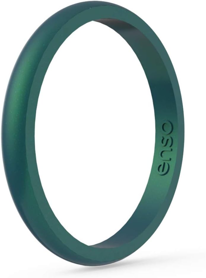 Enso Rings Halo Legends Silicone Wedding Band - Stackable, Thin, Size 9, Phoenix Color - View #3