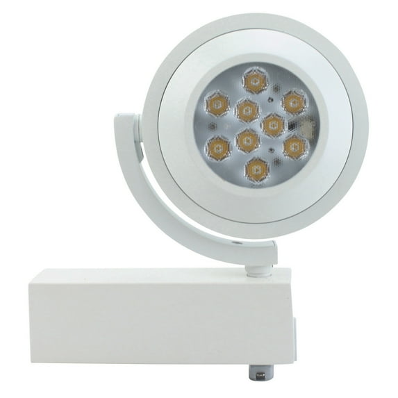 Halo Lighting L806FL8030P L806 Series Low Profile LED Track Fixture, LED Track-Lighting, Flood Spread, 3000K, 120V, White