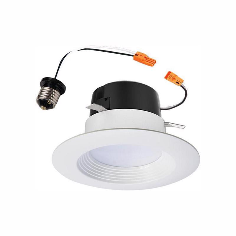 4'' White Matte LED Retrofit Recessed Lighting Kit