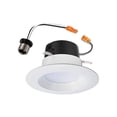 thumbnail image 1 of Halo  Matte  White  4 in. W Plastic  LED  Retrofit Kit, 1 of 3