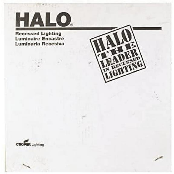 Halo Matte White 6 in. W Metal Halogen Recessed Light Trim 150